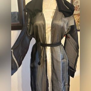 Abaya Kaftan 2 piece. Silk inner piece with matching scarf